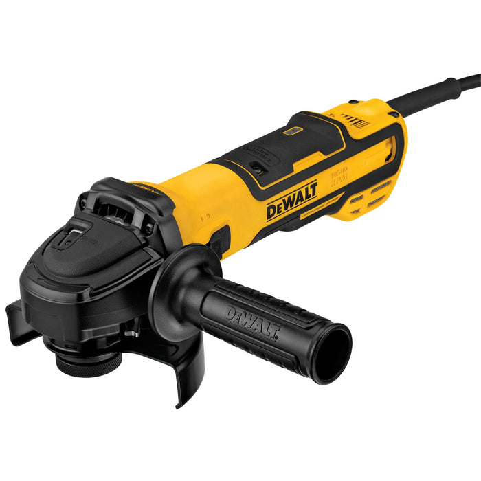 DeWalt 5" Brushless Slide Switch Angle Grinder w/ KICKBACK BREAK™ & Pipeline Cover