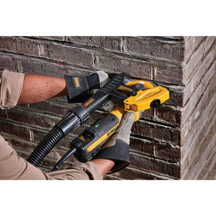 DeWalt 5" - 6" Brushless Corded Angle Grinder w/ Slide & Tuck Pointing Shroud Kit