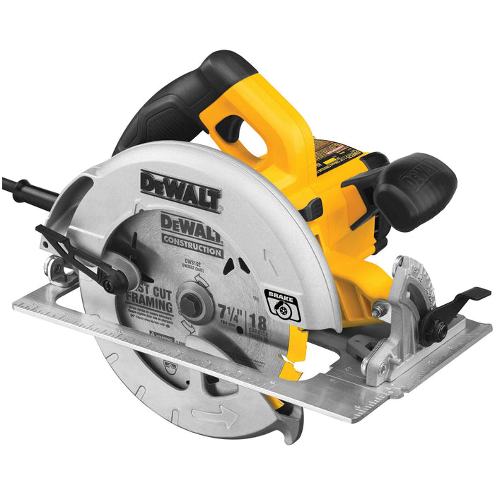 DeWalt 7-1/4" 15A Lightweight Circular Saw w/ Contractor Bag