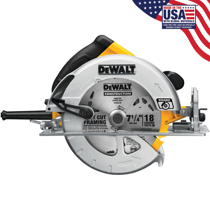 DeWalt 7-1/4" 15A Lightweight Circular Saw w/ Contractor Bag