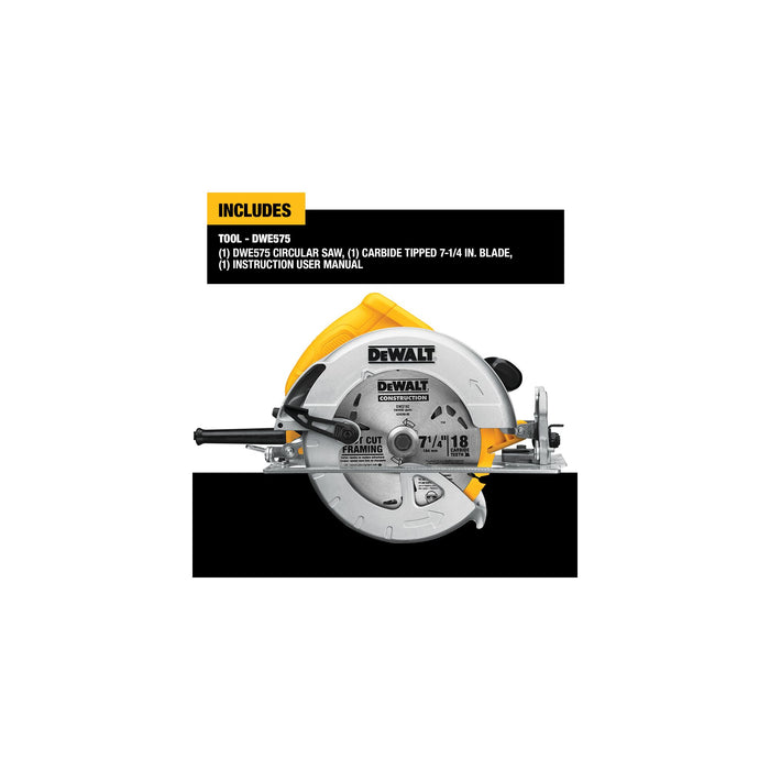 DeWalt 7-1/4" 15A Lightweight Circular Saw