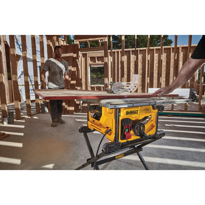 DeWalt 8-1/4" Compact Jobsite Table Saw - 24.5" Rip Capacity