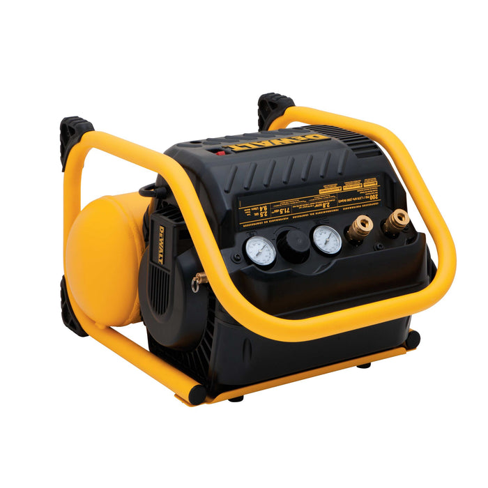 DeWalt 2.5 Gallon Portable Electric 200 PSI Quiet Trim Compressor