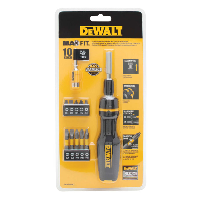 DeWalt MAX FIT® Telescoping Multi-Bit Ratcheting Screwdriver