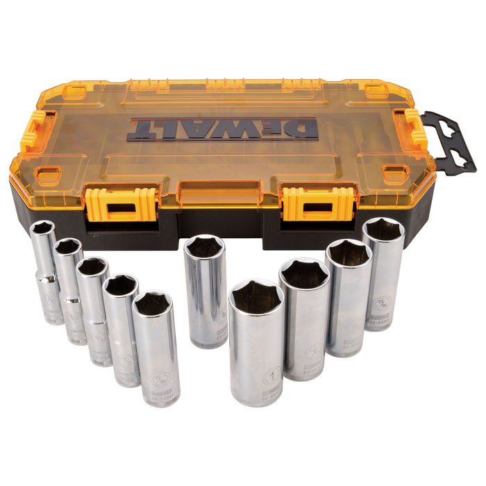 DeWalt 10 pc. 1/2" Drive SAE Deep Socket Set