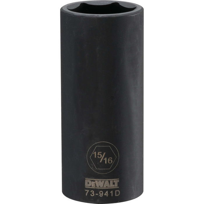 DeWalt 1/2" Drive 6-Point SAE Deep Impact Socket