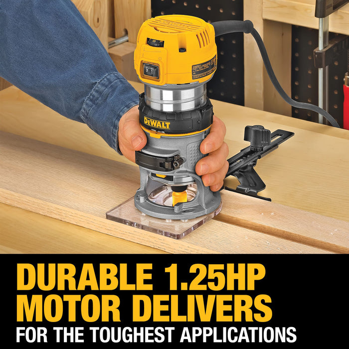 DeWalt 1-1/4 HP MAX Torque Variable Speed Compact Router