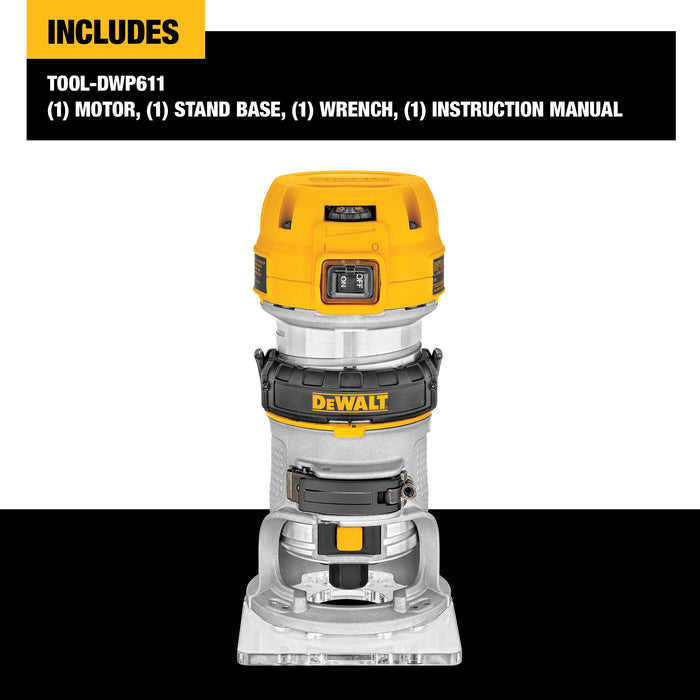 DeWalt 1-1/4 HP MAX Torque Variable Speed Compact Router