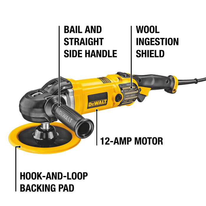 DeWalt 7" - 9" Fully Featured Variable Speed Polisher w/ Soft Start