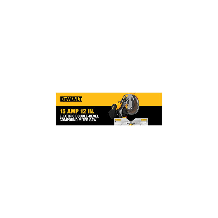 DeWalt 12" 15A Electric Dual-Bevel Compound Mitre Saw