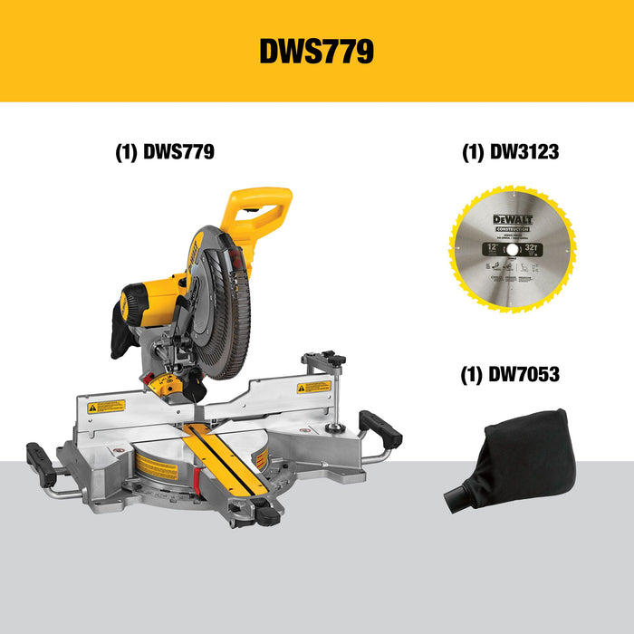 DeWalt 12" Sliding Dual-Bevel Compound Mitre Saw