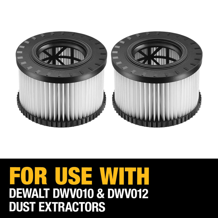 DeWalt Replacement HEPA Filter Set For Type 2 Dust Extractors