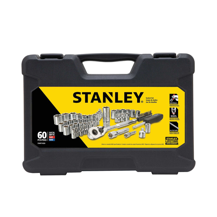 Stanley 60 pc. 1/4" & 3/8" Drive Socket Set