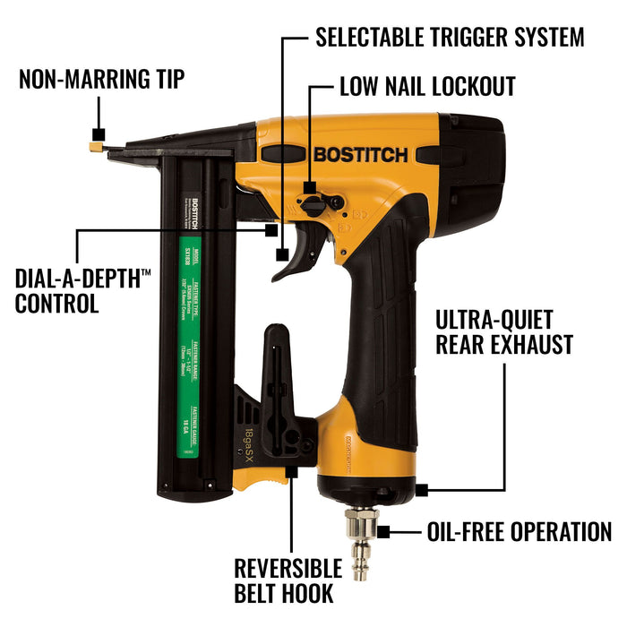 Bostitch 1/4" Narrow Crown 18G Stapler