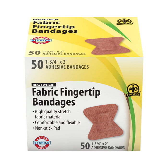 Wasip 50PK Fabric Fingertip Bandages