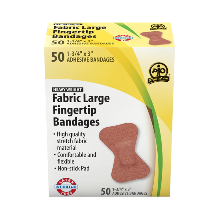 Wasip 50PK Fabric Fingertip Bandages