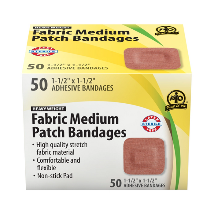 Wasip 50PK Fabric Patch Bandages