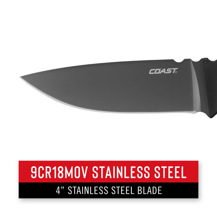 Coast F402 Stainless Steel Fixed Blade Knife