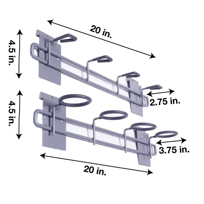 Crownwall Fishing Rack (2 pc. Set) Slatwall Accessory