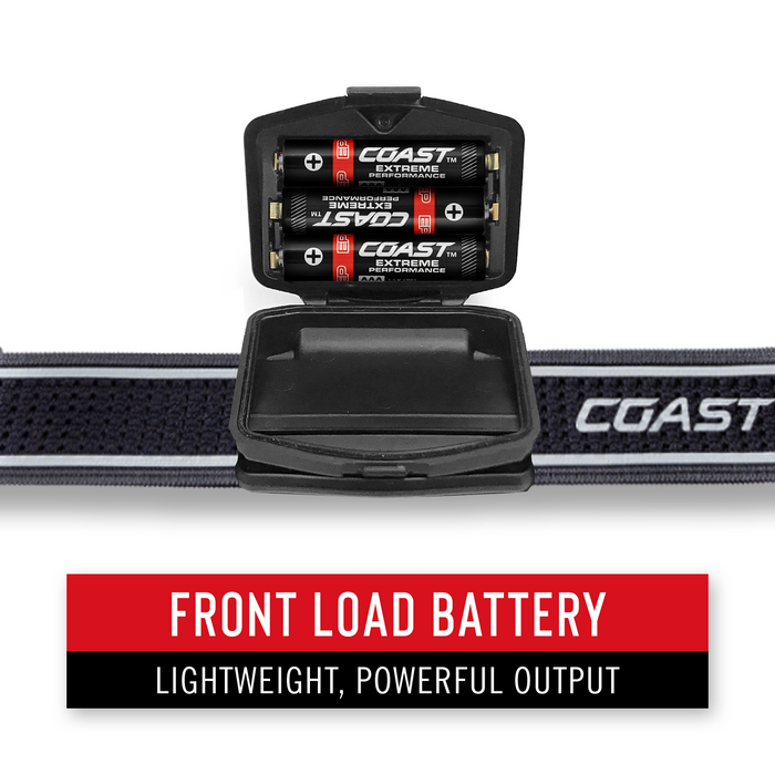 Coast FL75R Rechargable Dual Colour Pure Beam Focusing LED Headlamp