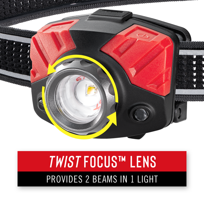 Coast FL75R Rechargable Dual Colour Pure Beam Focusing LED Headlamp