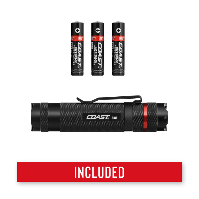 Coast G45 BULLS-EYE™ Spot Beam LED Flashlight