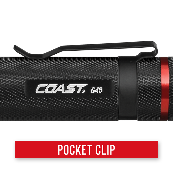 Coast G45 BULLS-EYE™ Spot Beam LED Flashlight