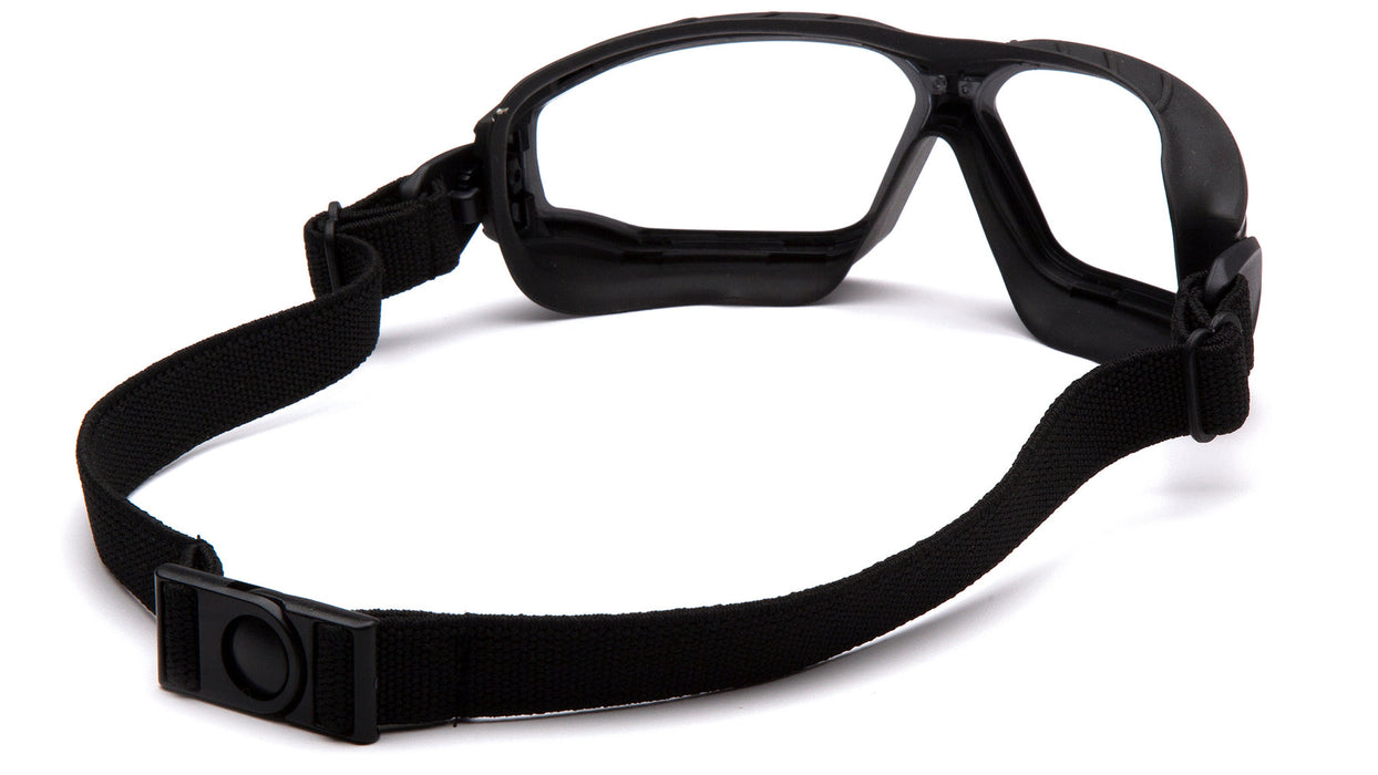 Pyramex Torser Gasketed Safety Glasses w/ Black Strap