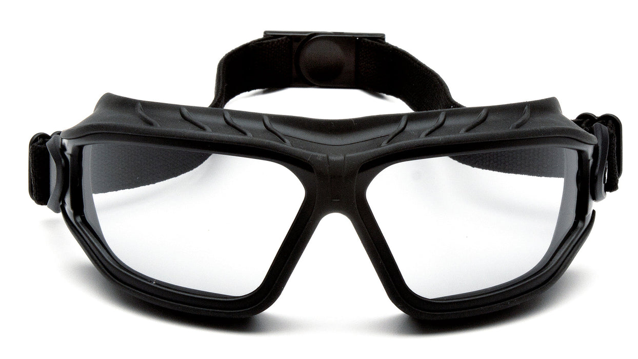 Pyramex Torser Gasketed Safety Glasses w/ Black Strap