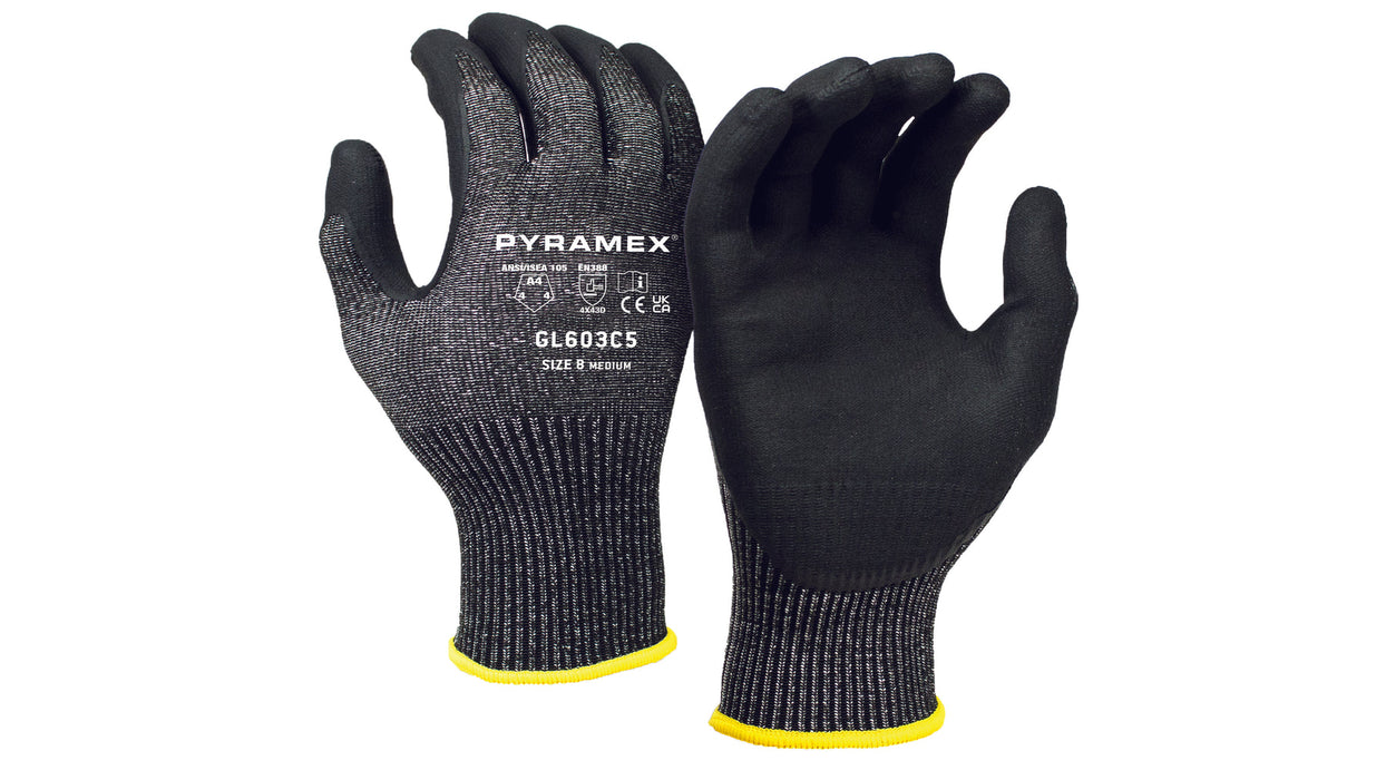 Pyramex Nitrile Coated A4 Cut Resistant Gloves