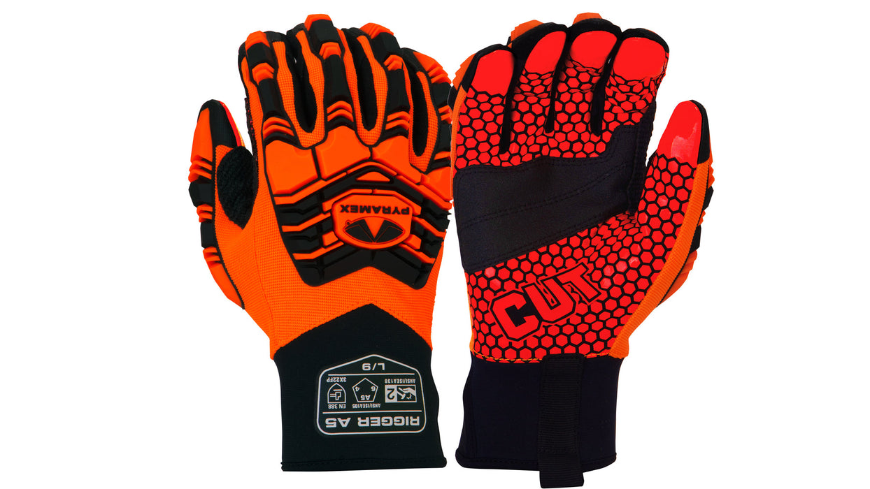 Pyramex Synthetic Leather Silicon Palm High Imapct Work Glove