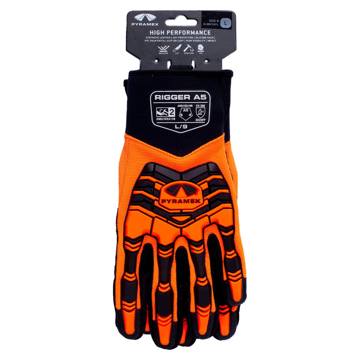 Pyramex Synthetic Leather Silicon Palm High Imapct Work Glove