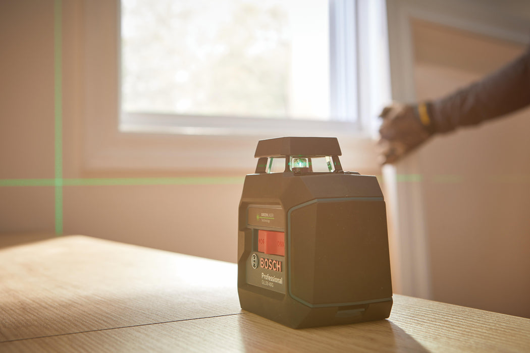 Bosch Green-Beam Self-Leveling 360° Cross-Line Laser