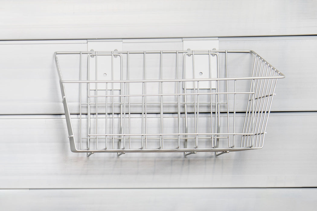 Crownwall Medium Wire Basket Slatwall Accessory - 15" x 11" x 8"