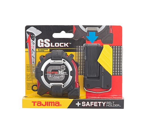 Tajima GS LOCK™ 16ft Tape Measure w/ Belt Holder