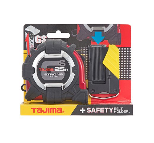 Tajima GS LOCK™ 25ft Tape Measure w/ Belt Holder