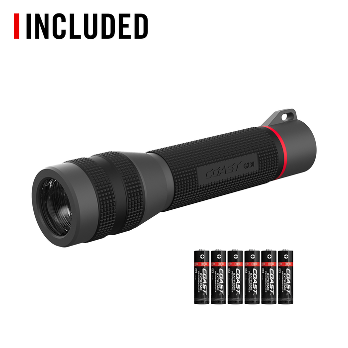 Coast G70 Waterproof Dual Power Pure Beam Focusing Flashlight