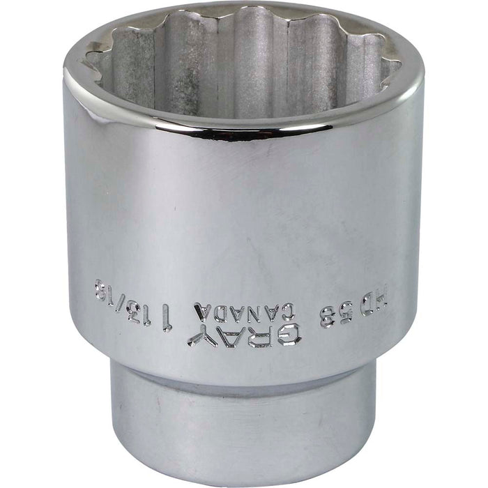 Gray Tools 3/4" Drive, 12 Point Standard Length SAE Sockets