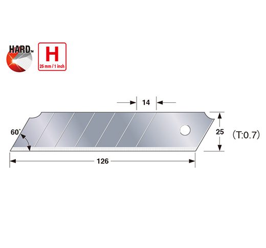 Tajima 10PK  Rock Hard® Blade H Replacement Knife Blades