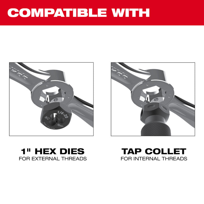 Milwaukee HEX-LOK 2-in-1 Tap and Die Threading Handle