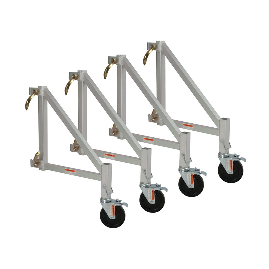 Out Rigger Metal Metaltech Kit Of 4 Outriggers w/ Casters For Aluminum Scaffold I-CAISC ...