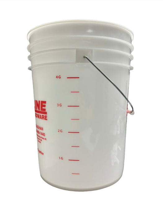 Interline Graduated Plastic Pail With Measurements - 20L (5.5 gal.)