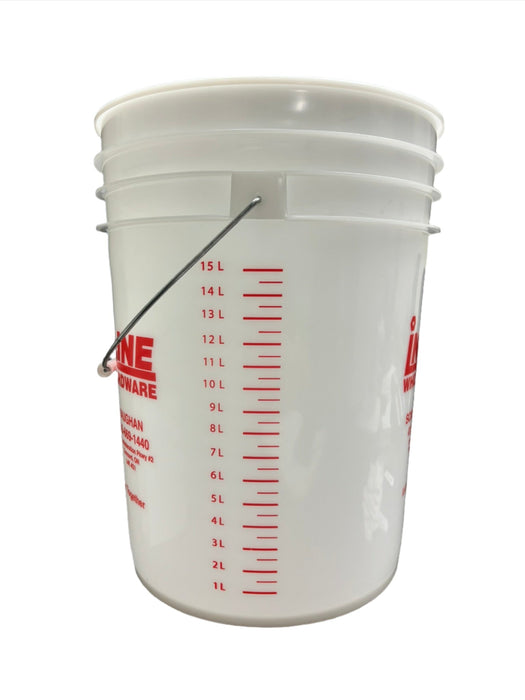 Interline Graduated Plastic Pail With Measurements - 20L (5.5 gal.)