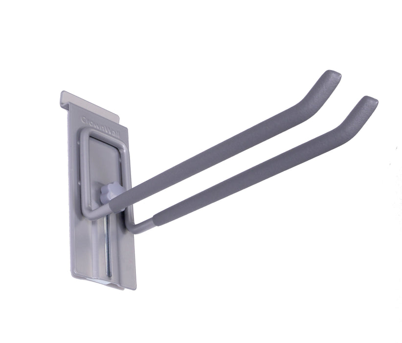 Crownwall 8" Locking Double Hook Slatwall Accessory