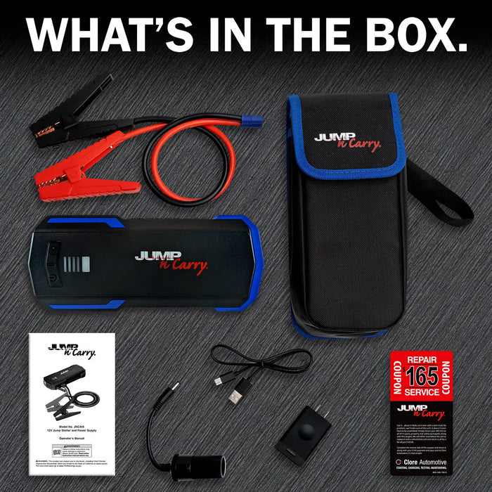 Clore Automotive JNC345 Jump-N-Carry 12V Lithium Portable Jump Starter