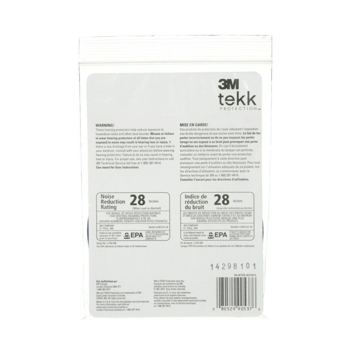 3M Banded Blue/Orange Hearing Protector 28 dB NRR