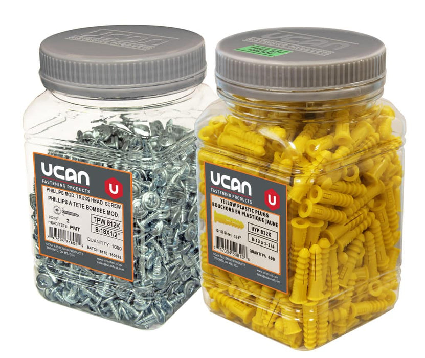 UCAN Yellow Plastic Plugs