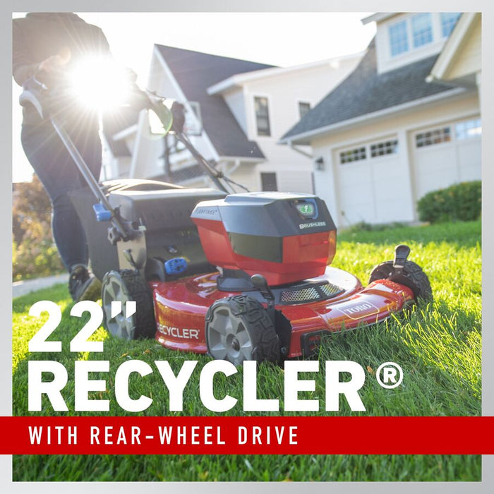 Toro 60V MAX 22" Recycler Lawn Mower w/ Personal Pace & SmartStow