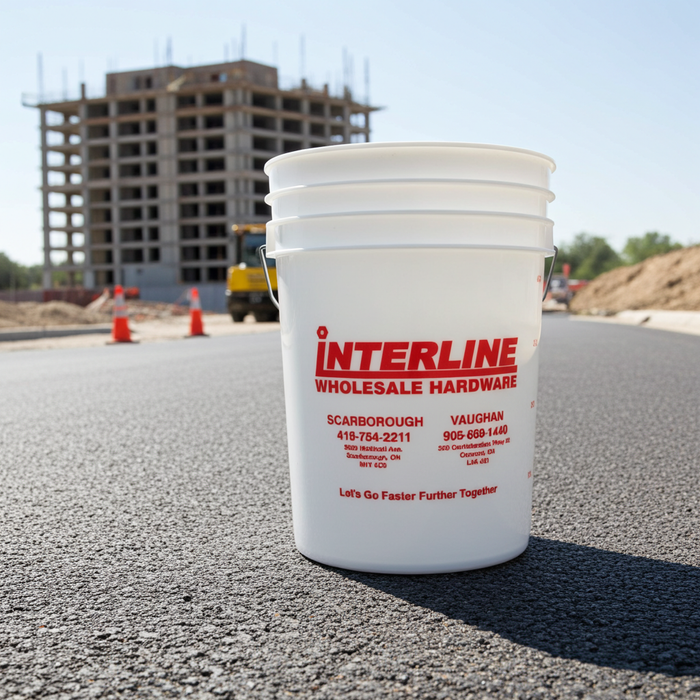 Interline Graduated Plastic Pail With Measurements - 20L (5.5 gal.)