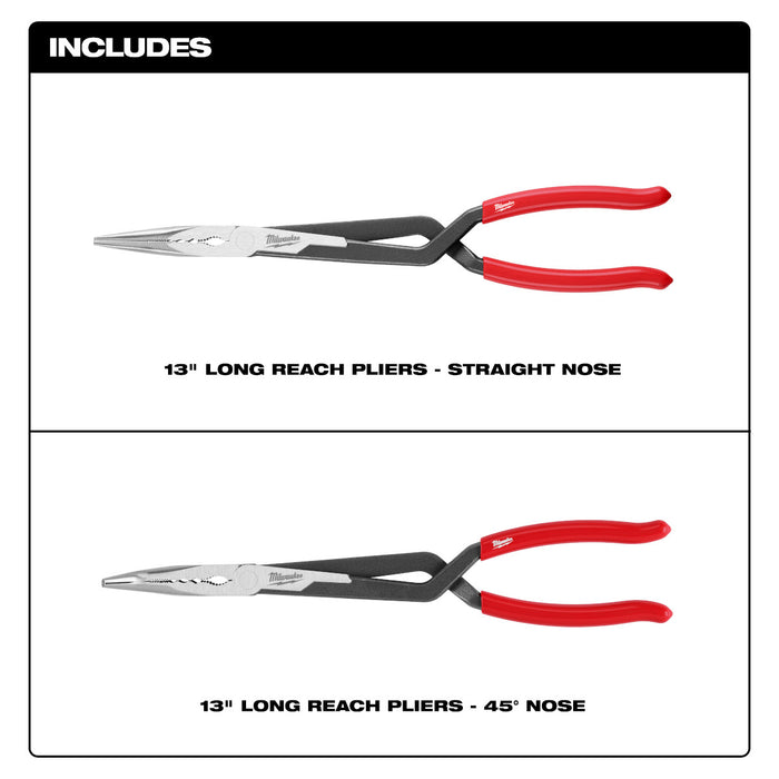 Milwaukee 2 pc. Long Reach Pliers Set